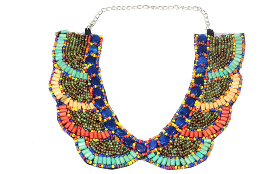 Santa Fe Style Bib Necklace