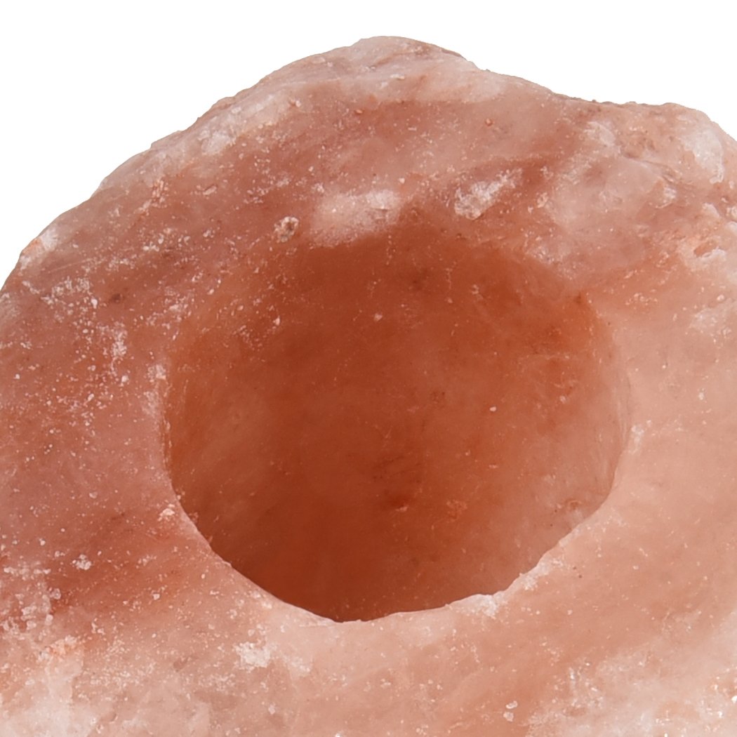 4x New Himalayan Salt Tealight Candle Holder Decor Natural Crystal