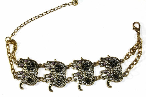 Colorful Bead Drop Elephant Bracelet