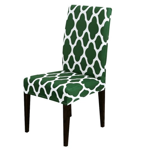 1/2/4pcs Geometric Printed Chair Cover Washable