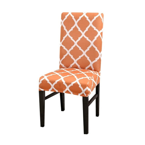 1/2/4pcs Geometric Printed Chair Cover Washable