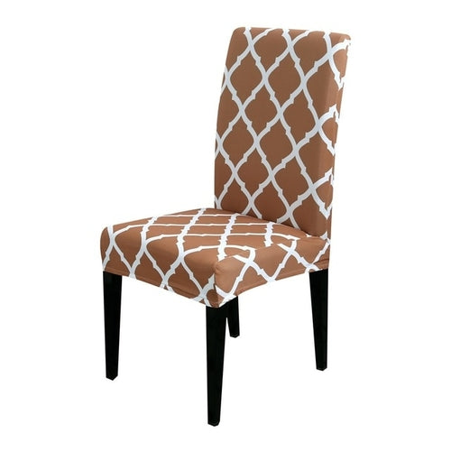 1/2/4pcs Geometric Printed Chair Cover Washable