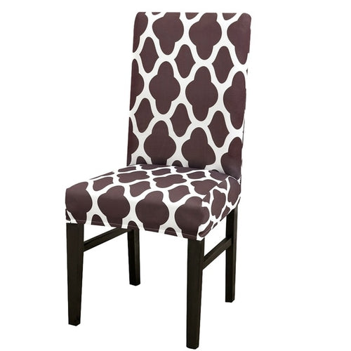 1/2/4pcs Geometric Printed Chair Cover Washable