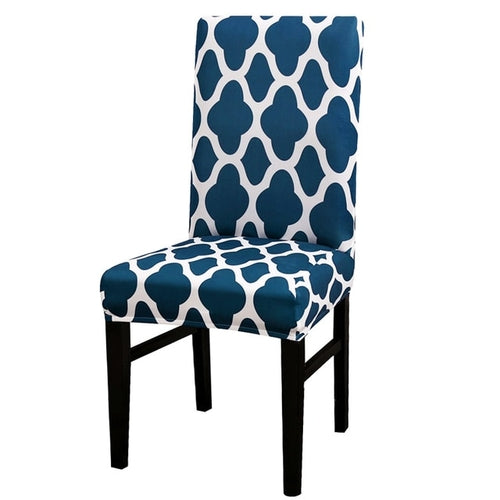 1/2/4pcs Geometric Printed Chair Cover Washable