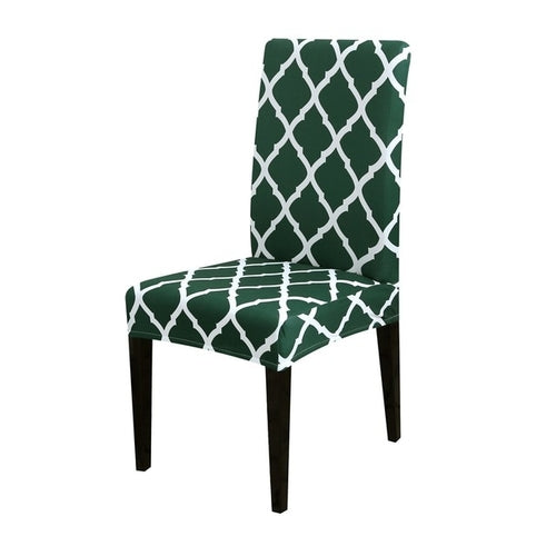 1/2/4pcs Geometric Printed Chair Cover Washable