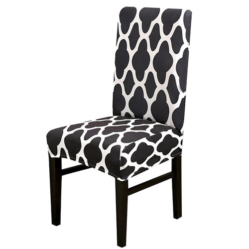 1/2/4pcs Geometric Printed Chair Cover Washable