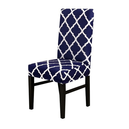 1/2/4pcs Geometric Printed Chair Cover Washable