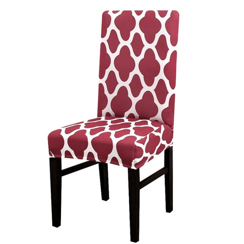 1/2/4pcs Geometric Printed Chair Cover Washable