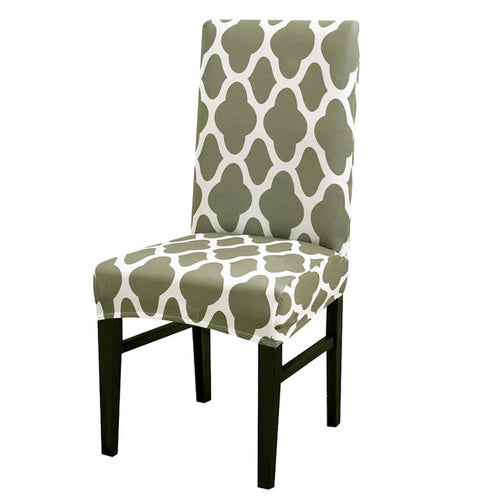 1/2/4pcs Geometric Printed Chair Cover Washable