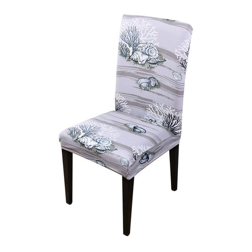 1/2pcs Kitchen Chair Cover Dining Seat Cover Black