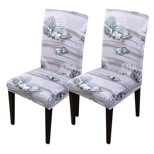 1/2pcs Kitchen Chair Cover Dining Seat Cover Black