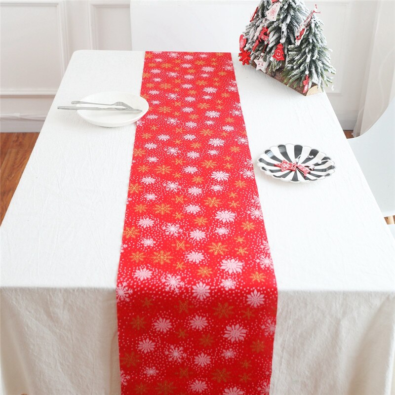 1/4PCS Christmas Flag Santa Claus Tapestry Table