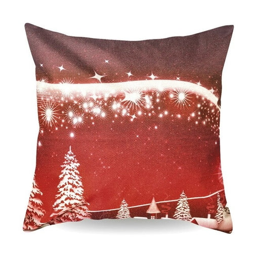 1/6Pcs 45*45cm Christmas Cushion Cover Santa Claus