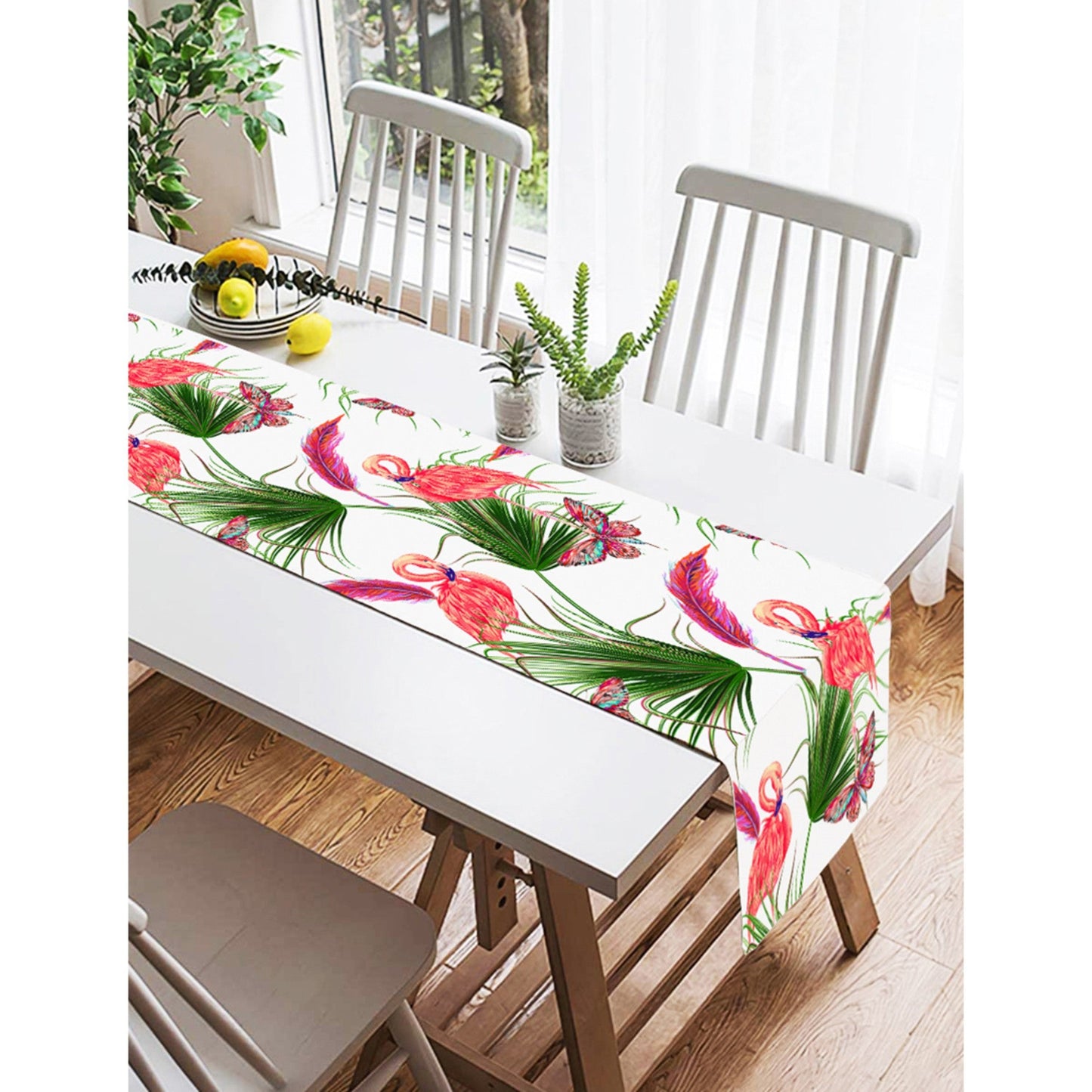 Cute Flamingo Patio Decor Table Runner