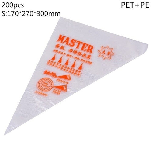 100/200/300PCs Disposable Pastry Bags Icing Piping