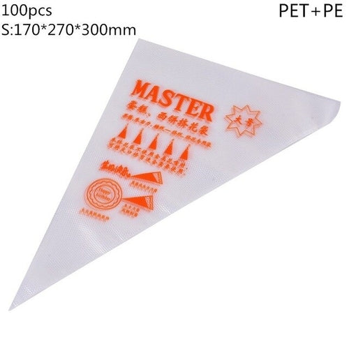 100/200/300PCs Disposable Pastry Bags Icing Piping