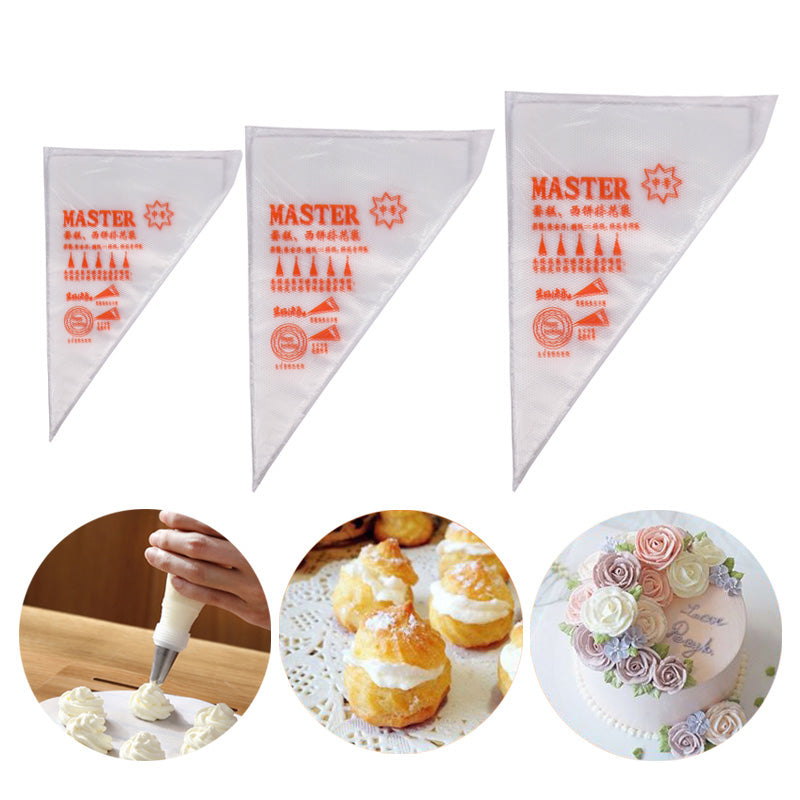 100/200/300PCs Disposable Pastry Bags Icing Piping