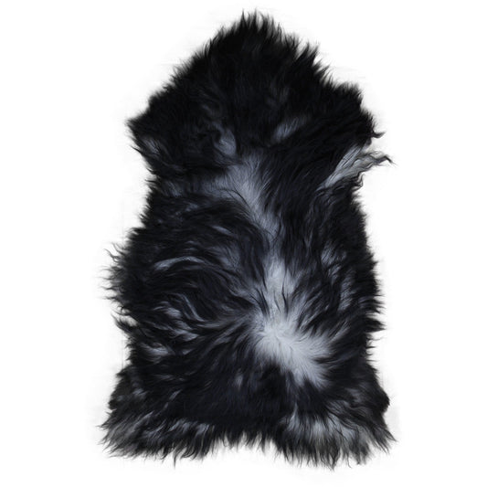 Schapenvacht IJslands | Natural grijs Langharig | 100 x 65cm