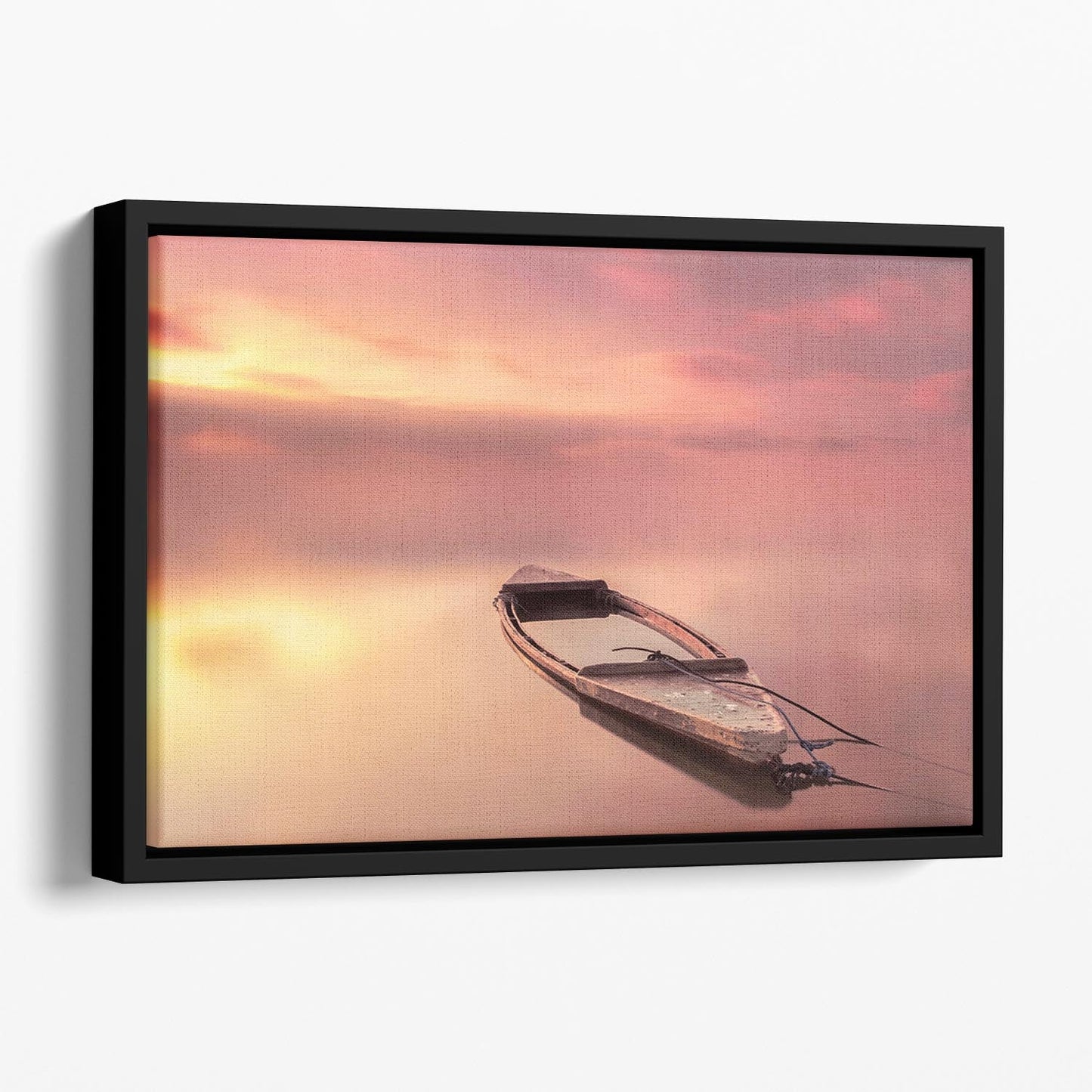 The Boat Floating Framed Canvas