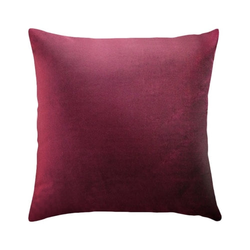 15 Colors Velvet Pillow Case Sofa Waist Throw
