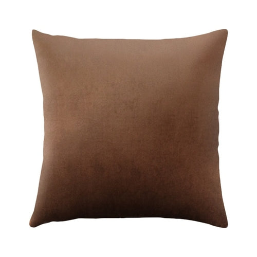 15 Colors Velvet Pillow Case Sofa Waist Throw