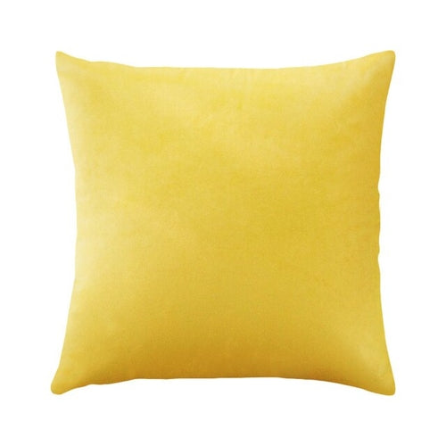 15 Colors Velvet Pillow Case Sofa Waist Throw