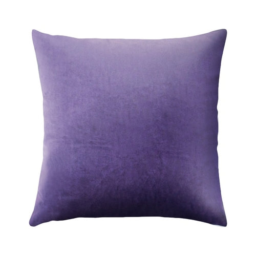 15 Colors Velvet Pillow Case Sofa Waist Throw