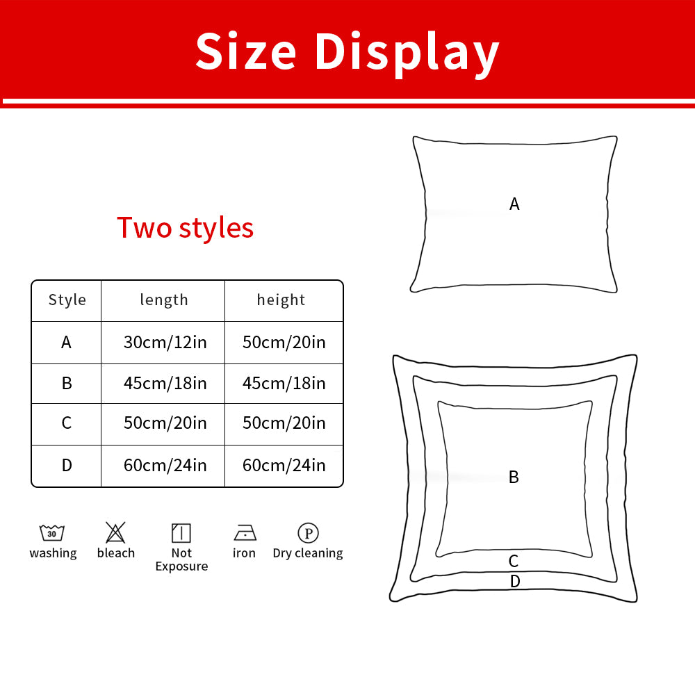 15 Colors Velvet Pillow Case Sofa Waist Throw