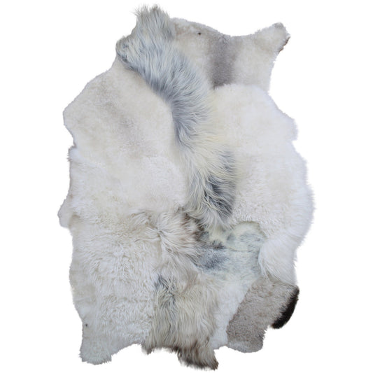 Schapenvacht patchwork tapijt | Natural mix | 180 x 120cm