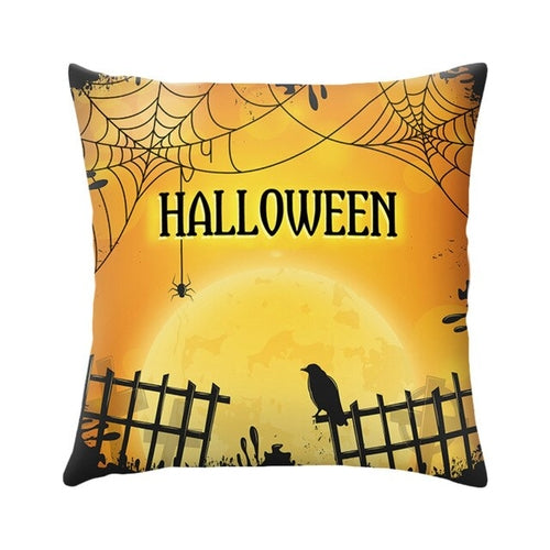 16 Styles Halloween Cushion Cover Black Cat Castle