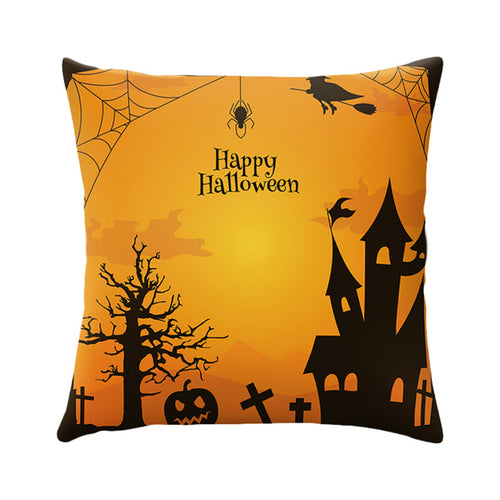 16 Styles Halloween Cushion Cover Black Cat Castle
