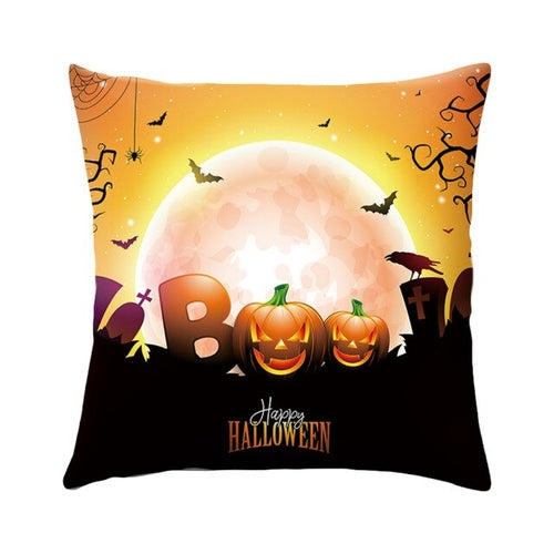 16 Styles Halloween Cushion Cover Black Cat Castle