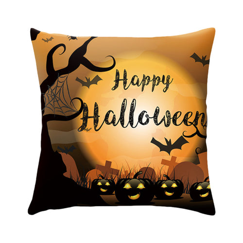 16 Styles Halloween Cushion Cover Black Cat Castle