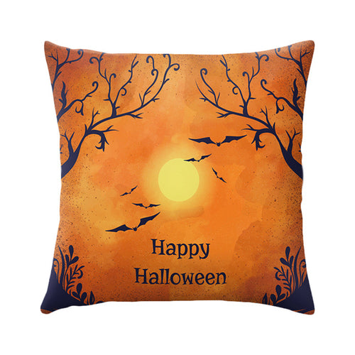 16 Styles Halloween Cushion Cover Black Cat Castle