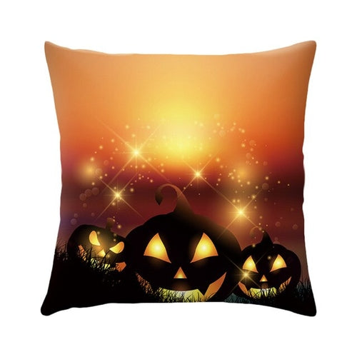 16 Styles Halloween Cushion Cover Black Cat Castle
