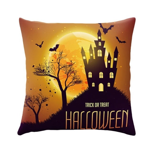 16 Styles Halloween Cushion Cover Black Cat Castle