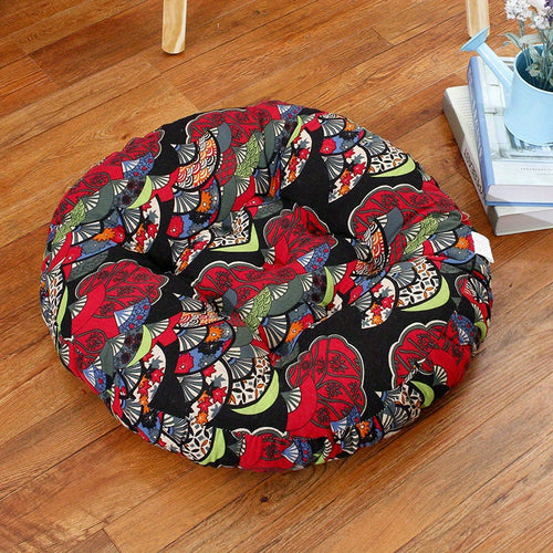 Boho Ethnic Yoga Cushion  Cotton Linen Floor Pillow