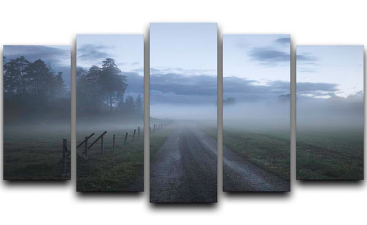 Moody Road 5 Split Panel Canvas