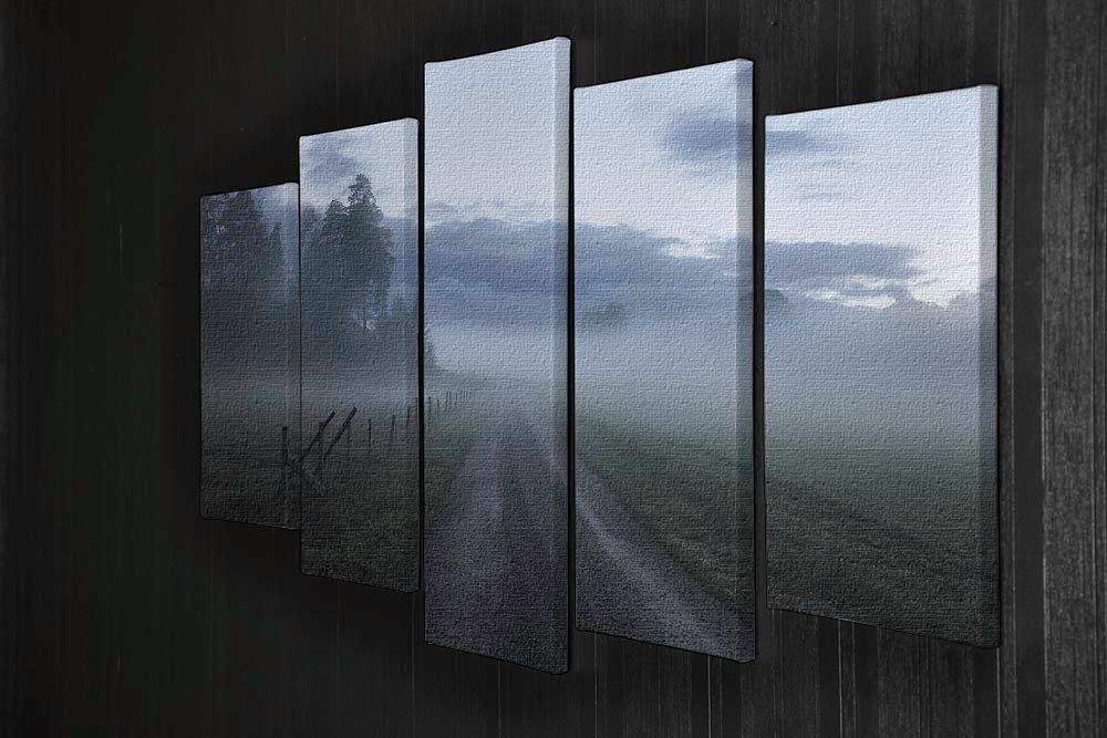 Moody Road 5 Split Panel Canvas