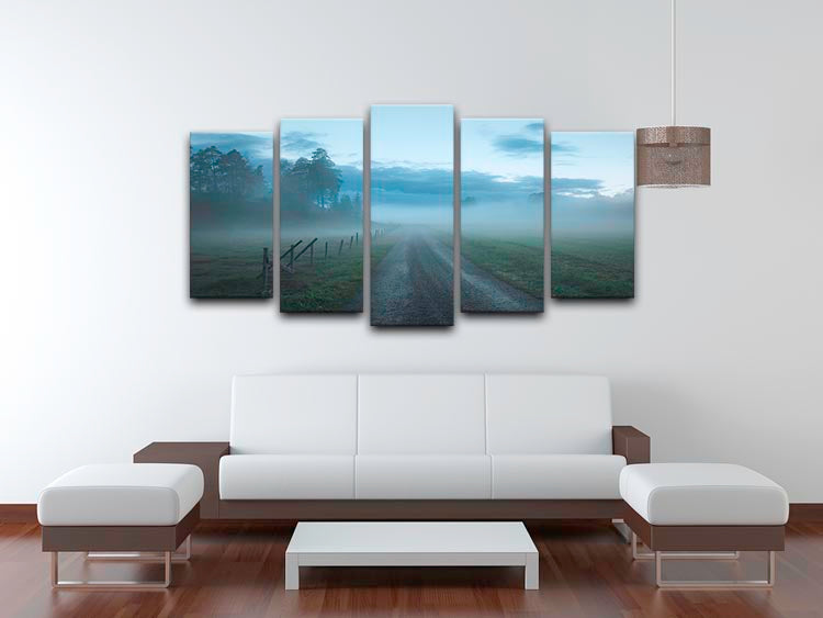 Moody Road 5 Split Panel Canvas
