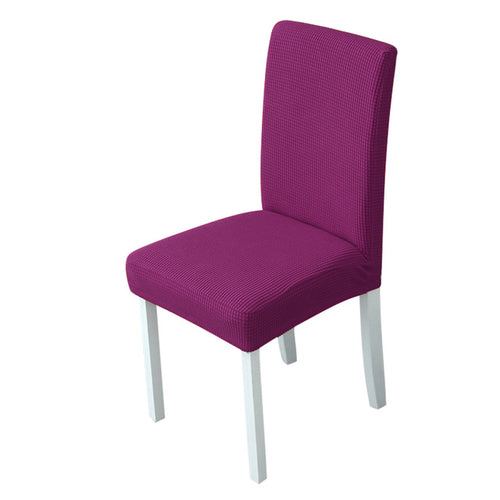1Pc Solid Color Chair Cover Spandex Stretch