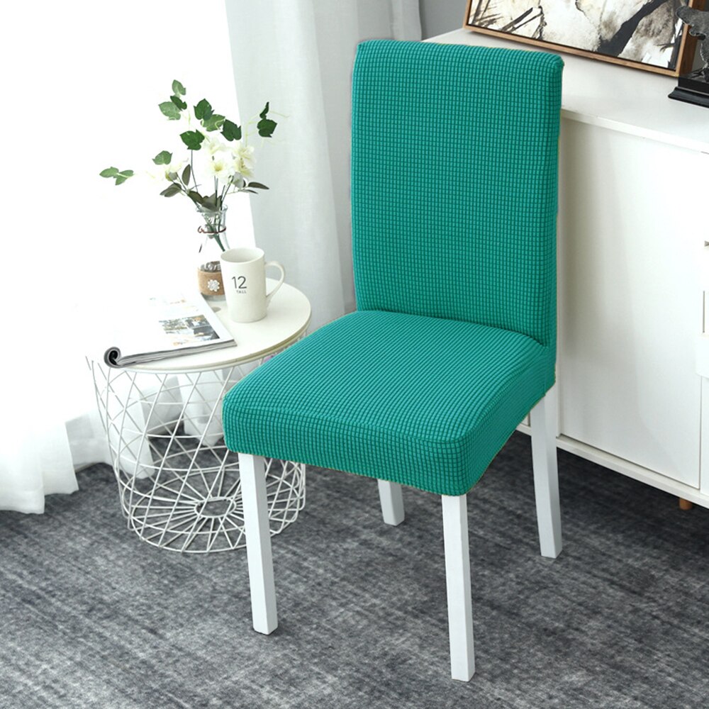 1Pc Solid Color Chair Cover Spandex Stretch