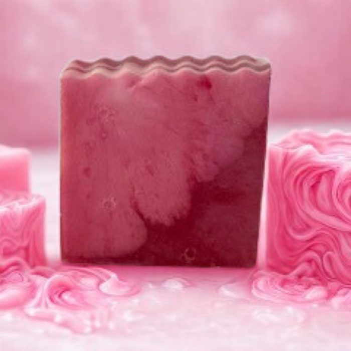 Blush & Bloom Rose Swirl Handmade Soap