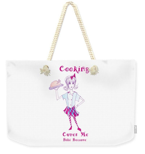 Cooking Cures Me Bibi Because - Weekender Tote Bag