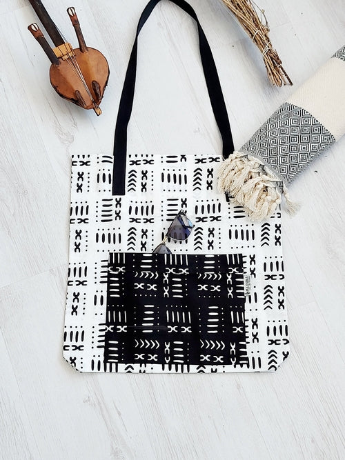 Handmade Tote Bag African Print  | Beach Bag | Shopping Bag |
