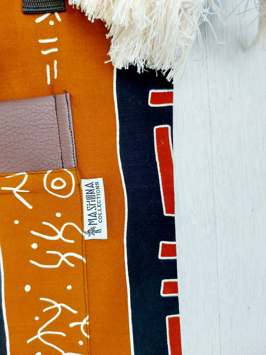 Handmade Tote Bag African Print  | Beach Bag | Shopping Bag |