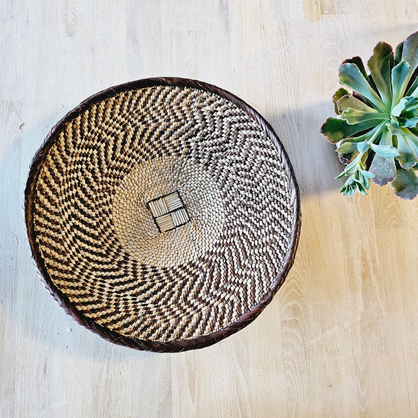 Set of 4 Handmade African Baskets Zimbabwe | Boho Wall Decor | 4C