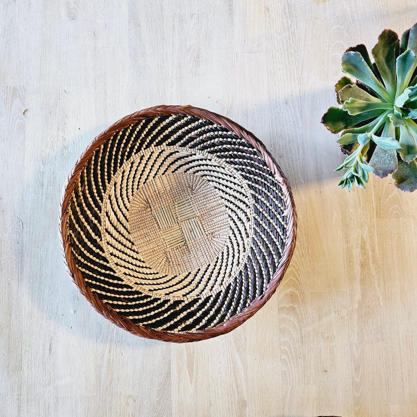 Set of 4 Handmade African Baskets Zimbabwe | Boho Wall Decor | 4C