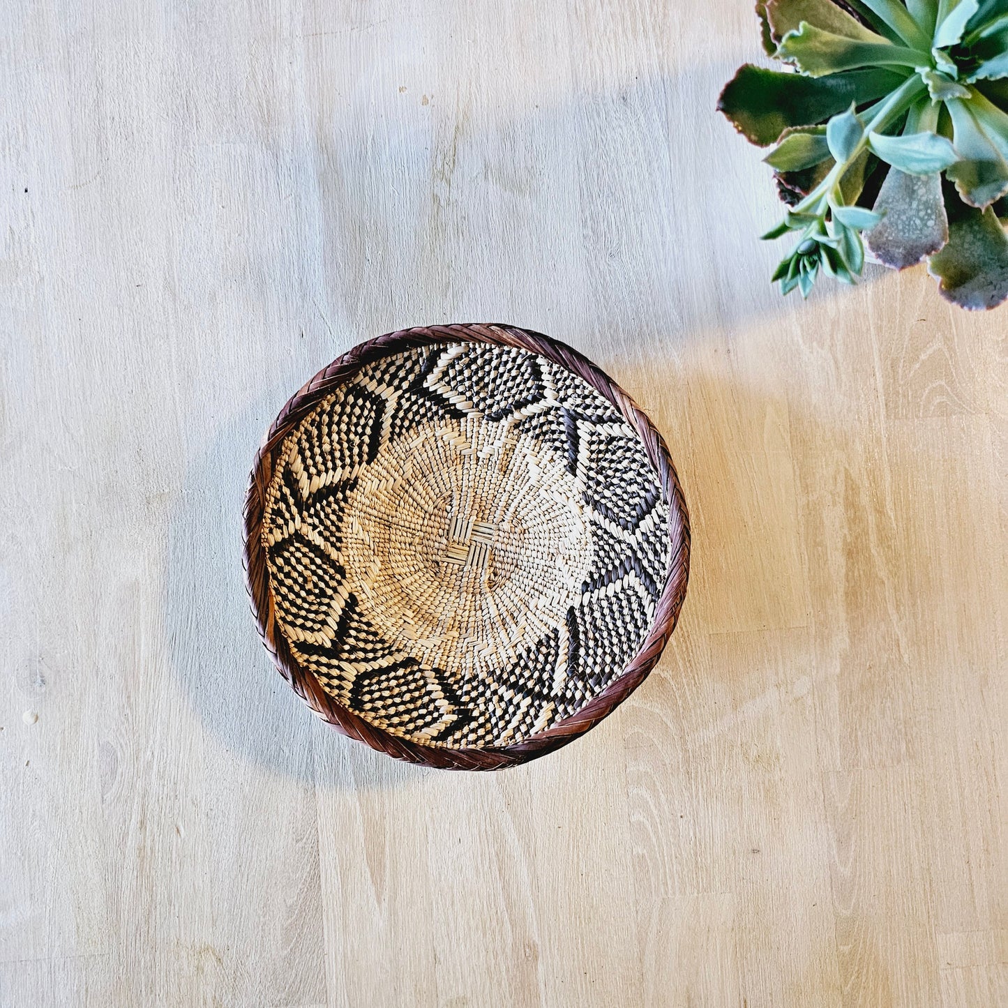 Set of 4 Handmade African Baskets Zimbabwe | Boho Wall Decor | 4C