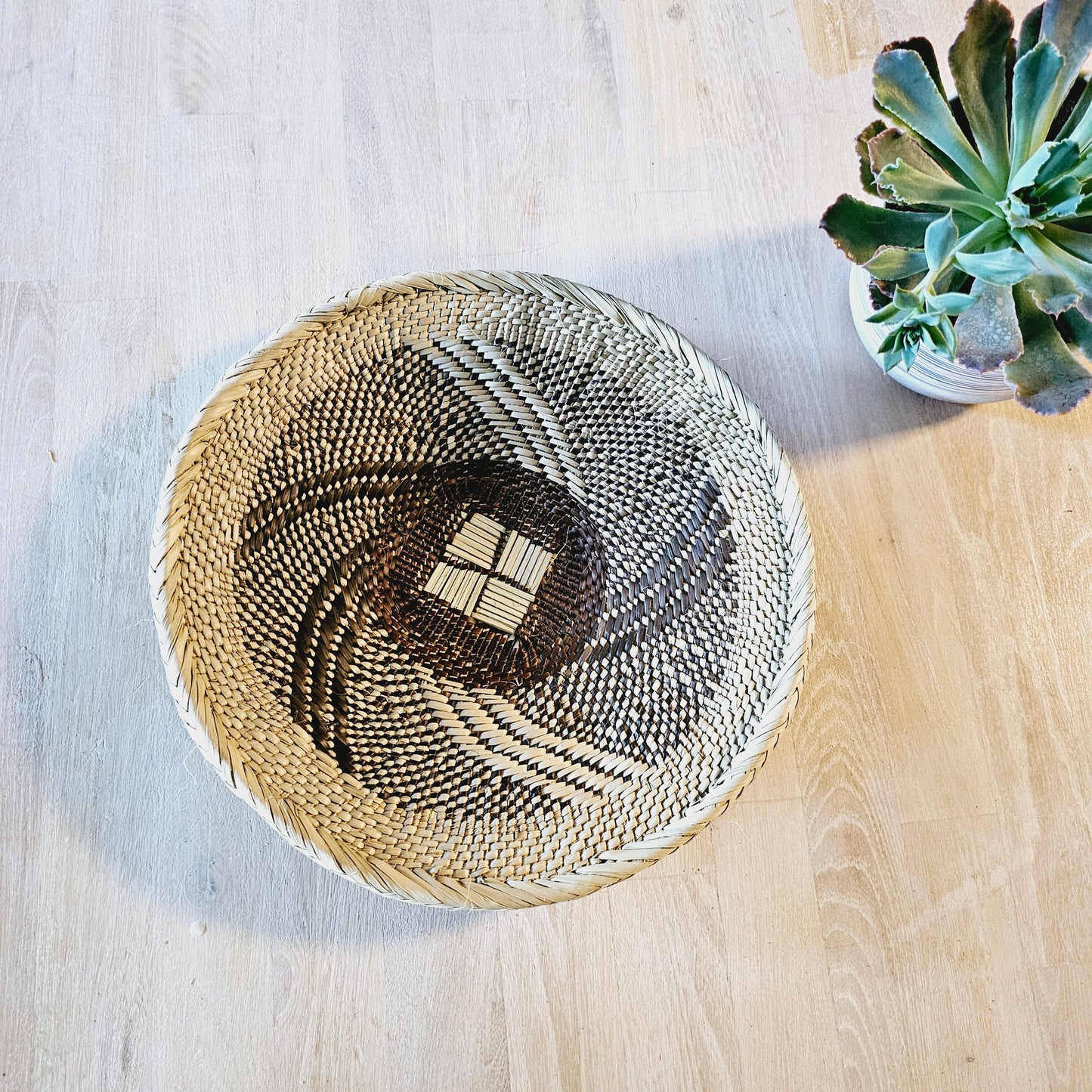 Set of 4 Handmade African Baskets Zimbabwe | Boho Wall Decor | 4B